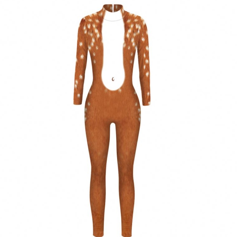 Halloween Bodysuit Robot Punk Jumpsuit Catsuit เซ็กซี่ชุดคอสเพลย์