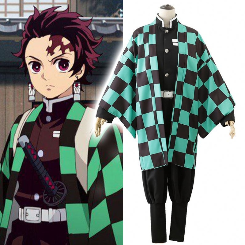 อนิเมะขายร้อนปีศาจนักฆ่า Kimetsuno yaiba tanjirou kamadonezuko คอสเพลย์ผู้หญิงและผู้ชายชุดคอสเพลย์ชุดชุด
