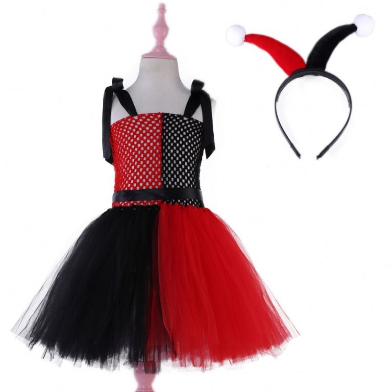 Suicide Harley Squad Quinn Animes เครื่องแต่งกาย Purim Christmas Halloween Party Cossplay เสื้อผ้าชุดสำหรับเด็ก