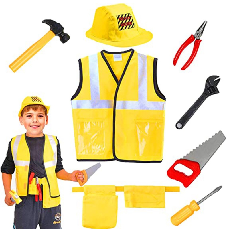 Engineer Role บทบาทสัตวแพทย์ชุดประสบการณ์มืออาชีพของเด็ก ๆ เล่นชุดฮัลโลวีนพร้อมอุปกรณ์ประกอบฉาก