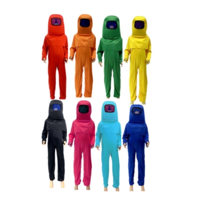 Kids Space Kill Jumpsuit คอสเพลย์เครื่องแต่งกายเด็กฮัลโลวีนแสดงบทบาทสวมชุดสวมหน้ากากบอดี้สูท