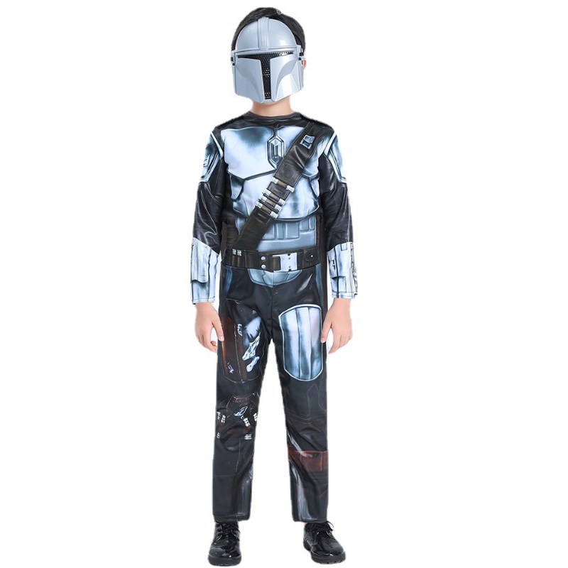 Mandalorian Costume Kids Size Size Dress Up Cosplay Halloween