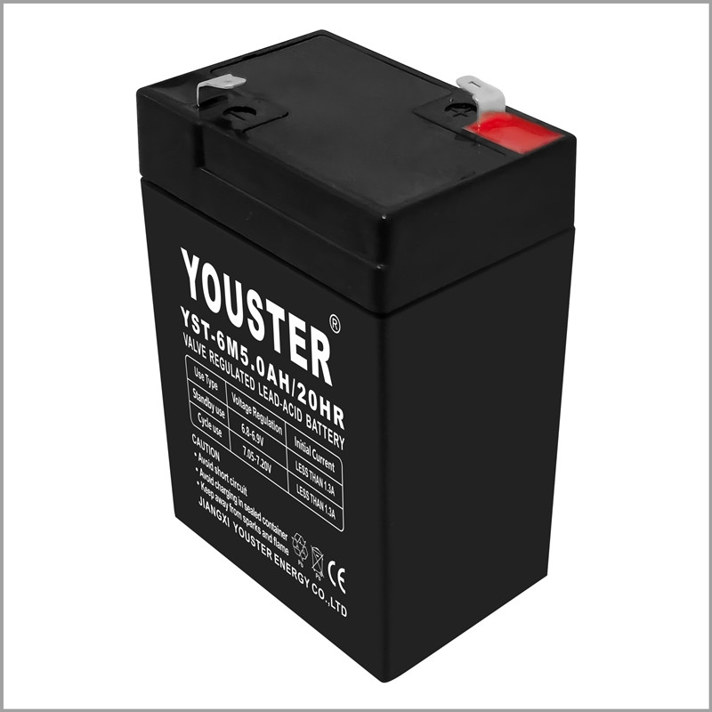 Youster lead acid แบตเตอรี่ 6v 5.0ah ใช้แบตเตอรี่สำหรับแสง/ups/cctv/home appliance/solar/inverter