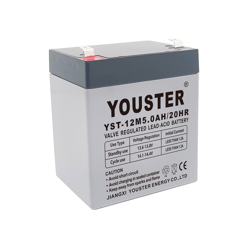 Youster Long Life AGM ปิดผนึกกรดตะกั่วแบตเตอรี่แบตเตอรี่สำรอง 12V 5AH แบตเตอรี่