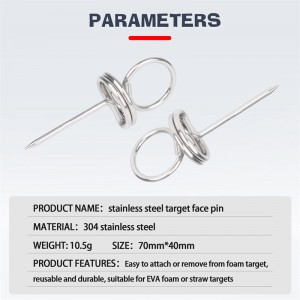 เหล็กกล้าไร้สนิมพินเป้าหมายยิงธนู