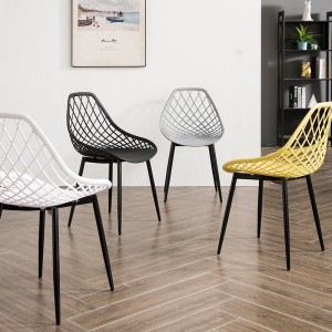 การออกแบบที่ทันสมัยคุณภาพสูง China Factory Plastic Plastic Chair ห้องรับประทานอาหาร PP ที่นั่งเก้าอี้รับประทานอาหารพลาสติก