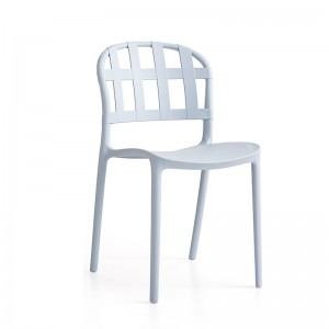 เก้าอี้พลาสติกสีที่ทันสมัยแขนขาตั้งที่ตั้งอยู่กลางแจ้งกลางแจ้งเลานจ์เก้าอี้รับประทานอาหารพลาสติก