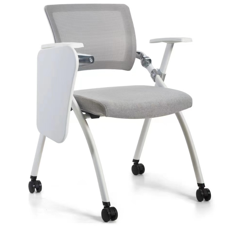 2022 เก้าอี้ฝึกอบรมโรงเรียนนักเรียนพลาสติกที่สะดวกสบายพร้อมการเขียนเก้าอี้ยศาสตร์แขน