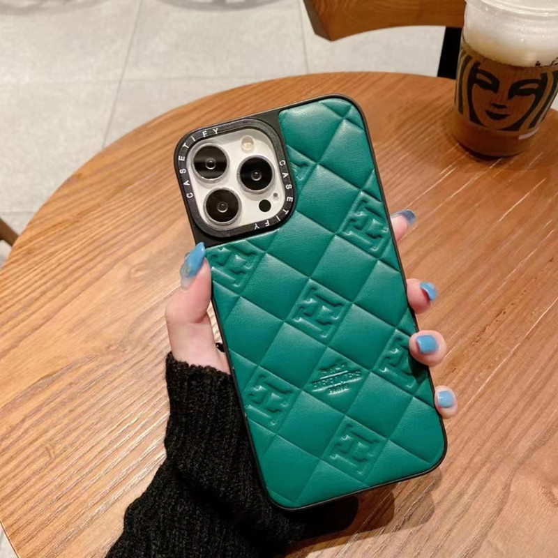 เคสโทรศัพท์บุคลิกภาพหนังแกะที่เหมาะสำหรับ Apple, Samsung, Huawei, Xiaomi และโทรศัพท์มือถืออื่น ๆ , iPhone14 Lattice Lingwen Phone Profence Profence Leather Case, Soft Shell Design