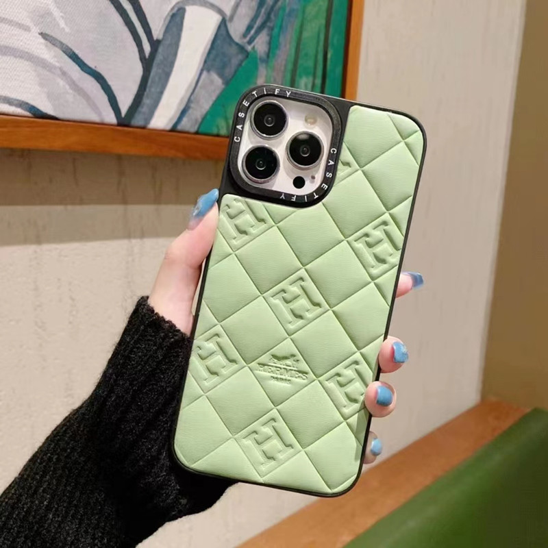 เคสโทรศัพท์บุคลิกภาพหนังแกะที่เหมาะสำหรับ Apple, Samsung, Huawei, Xiaomi และโทรศัพท์มือถืออื่น ๆ , iPhone14 Lattice Lingwen Phone Profence Profence Leather Case, Soft Shell Design