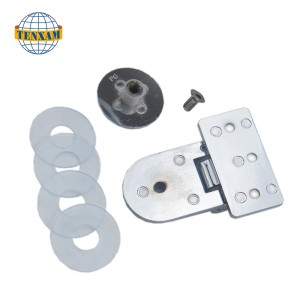 บานพับลูกปัดกลมกับผนัง