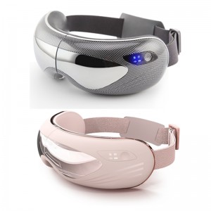 การออกแบบใหม่ 4D Visual Electric Air Pressure Eye Massager, Mini Mini Intelligent Air Pressure Eye Fatigue Migraines Migraines Smart Eye Mask การสั่นสะเทือนการบีบอัดร้อนสำหรับการผ่อนค...