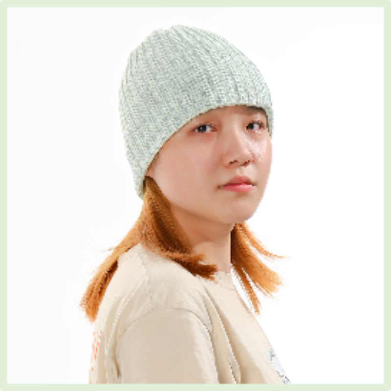 ถั่วสะท้อนแสงทัศนวิสัยสูงในฤดูหนาวที่อบอุ่นหมวกถักหมวกถัก