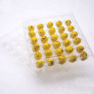 ฉลากการพิมพ์ที่กำหนดเองถาดไข่นกกระทาพลาสติกที่ใช้ซ้ำได้