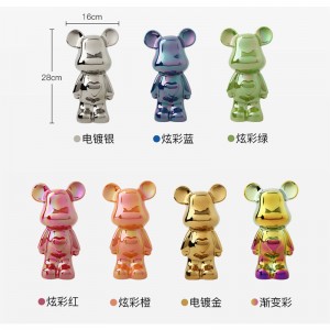 หมีหัวใจระเบิดเซรามิก