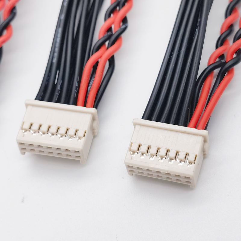 สายเทอร์มินัล Molex 501646-1400 สายรัดคู่แถว 2.0 มม. หุ่นยนต์ลูกกลิ้งแปรงเชื่อมต่อสายเคเบิล