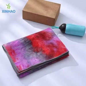 การป้องกันการป้องกันสิ่งแวดล้อมแบบลื่นการผูกโยคะโยคะโยคะขายส่ง, ผ้าขนหนูโยคะย้อมย้อมอุณหภูมิสูงและดูดซับเหงื่อออกซึ่งเห...