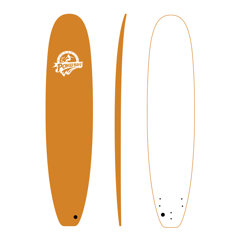 กระดานโต้คลื่น Softboards สีส้มคุณภาพสูงความร้อนด้านบนกระดานโต้คลื่นด้านบน
