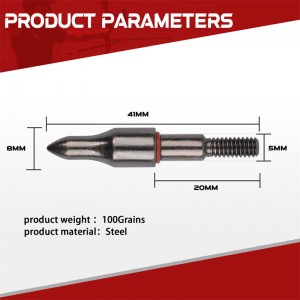 Elongarrow 150002 100 -grain Archery Arrowheads สำหรับลูกศรคาร์บอน