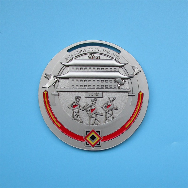 โลโก้แบบกำหนดเองออกแบบโบราณวัตถุ 3D Metal Medal Medal Medal Medal Finishers 2016