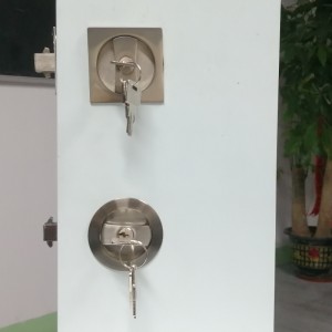 1601 ล็อคสแควร์สแควร์ร่วมสมัยล็อคประตูกระเป๋าเงินล็อคพร้อมกุญแจล็อคประตูเลื่อน