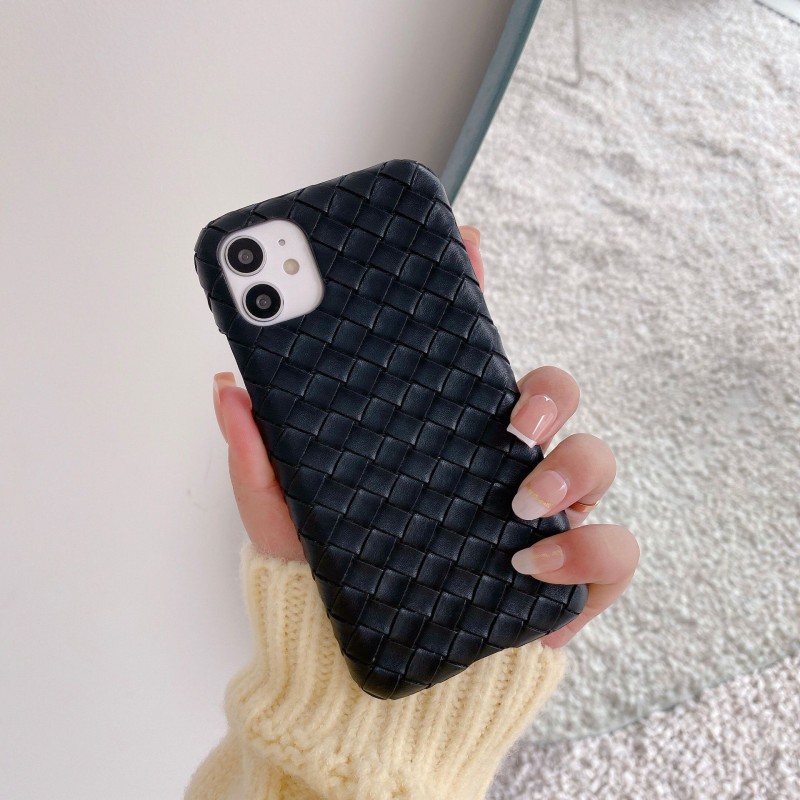 เคสหนังป้องกันเหมาะสำหรับ Apple, Samsung, Huawei, Oppo และโทรศัพท์มือถืออื่น ๆ เคสโทรศัพท์มือถือทอมือบริสุทธิ์สีต่างๆ