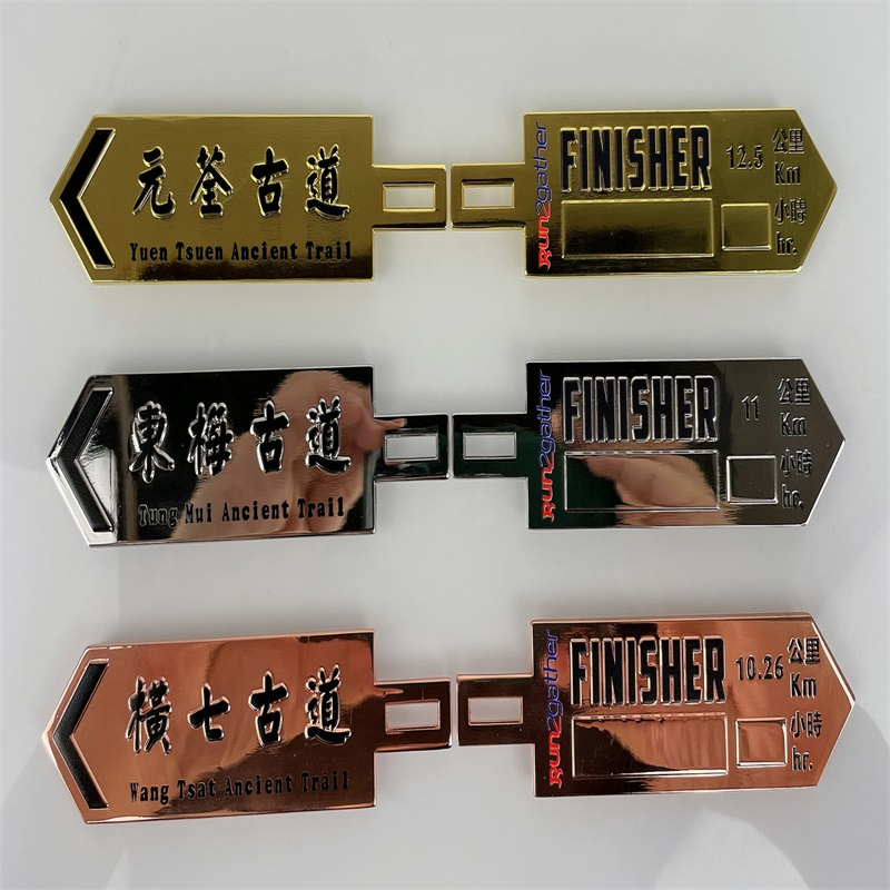 OneWay 3D Metal Gold Triathlon Finisher มาราธอนวิ่งเหรียญกีฬาและเหรียญที่กำหนดเองและเหรียญ