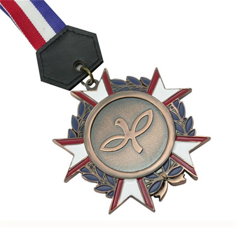 เหรียญเงินโบราณรางวัลมาราธอนรางวัลเหรียญกีฬาและริบบิ้น