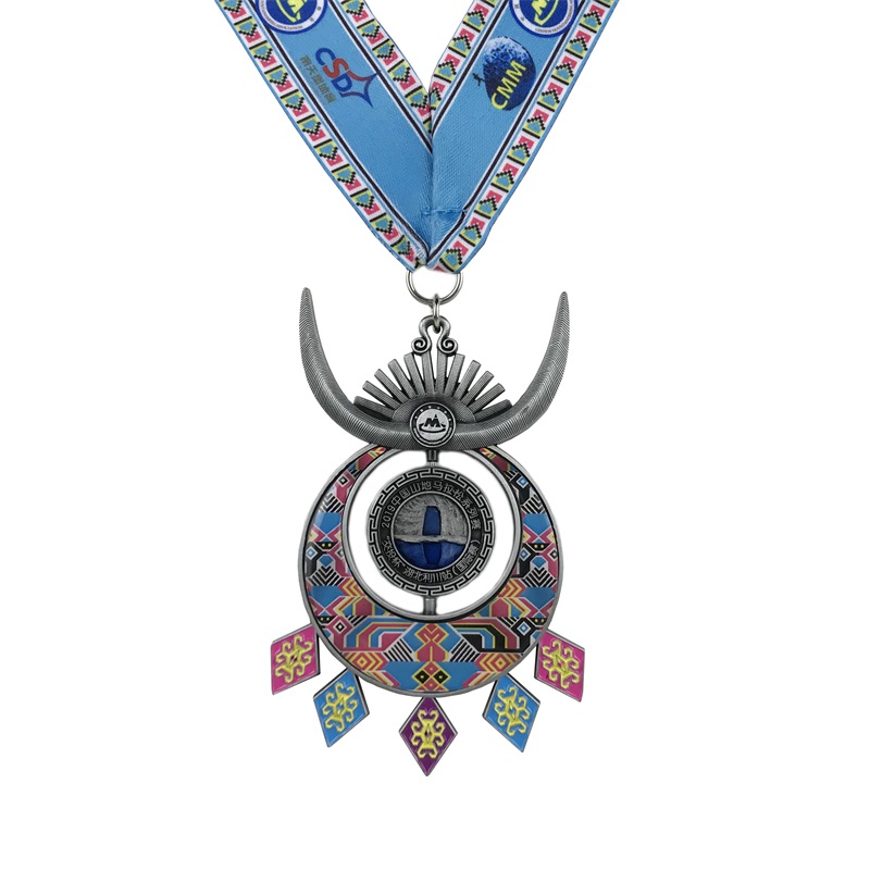 การออกแบบที่ไม่ซ้ำกันโลโก้ 4D Sport Medallion Metal Metal Insports Sports Custom Medal สำหรับของที่ระลึก