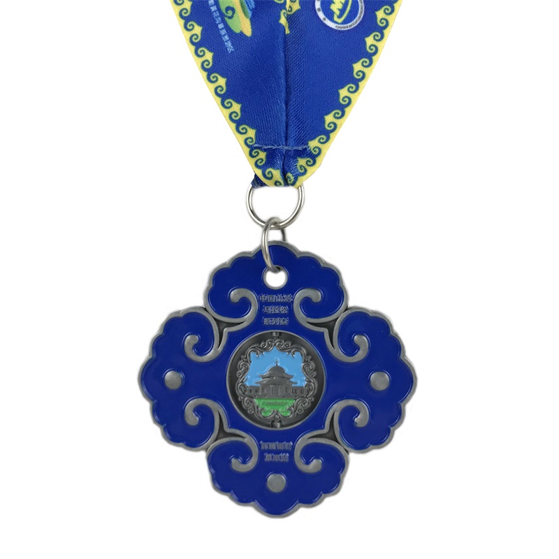 การออกแบบที่ไม่เหมือนใครโลโก้ 4D Sport Medallion Metal Metals Mememorative Medals
