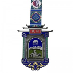 การออกแบบที่ไม่เหมือนใครโลโก้ 4D Sport Medallion Metal Metals Mememorative Medals