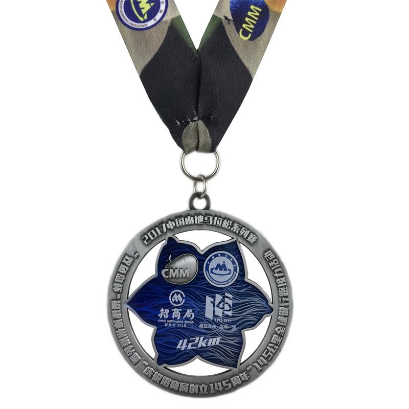 การออกแบบที่ไม่เหมือนใครโลโก้ 4D Sport Medallion Metal Metals Mememorative Medals