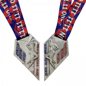 GAG EXCLUSIVE DESIGN CAST METAL SPORT MEDALS พร้อมเหรียญ Ribbon Trail Running Medals