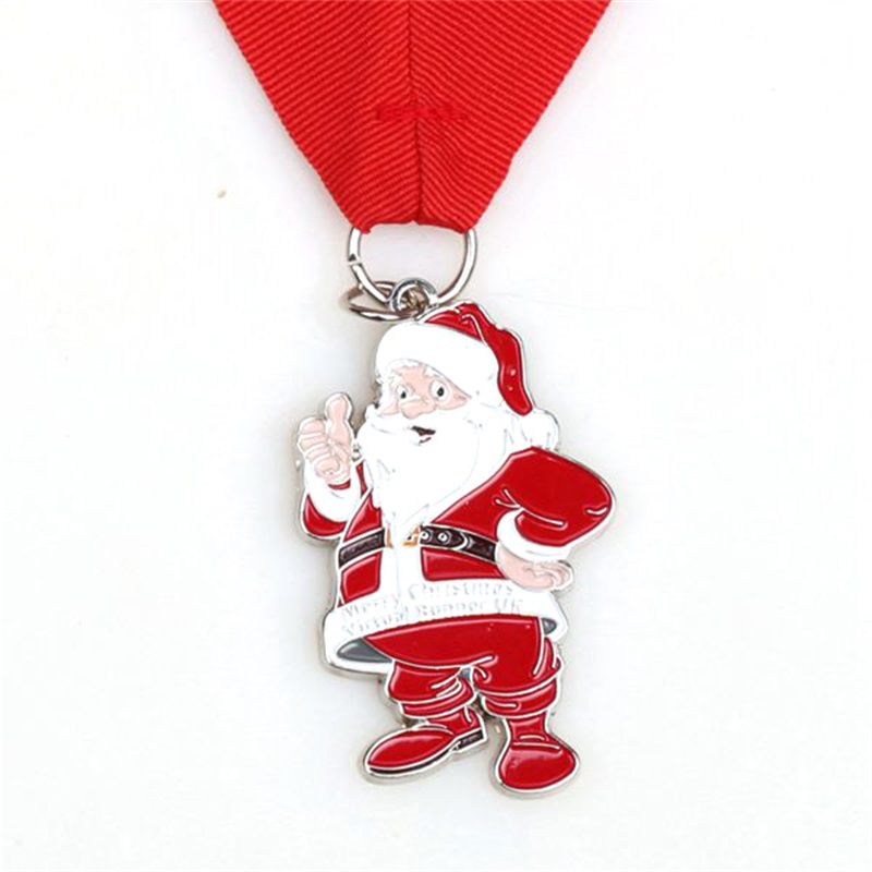 Santa Running Medals Medals ของขวัญสำหรับคริสต์มาส