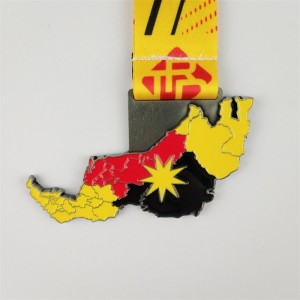 ผู้ผลิตเหรียญ Gag Gag Awards Awards Metal 3D Gold Medal Medal Map of City Medal Medal