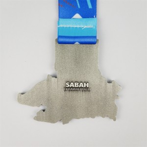 เหรียญที่ระลึกแผนที่การหล่อโลหะผสมสังกะสีสำหรับรางวัลกิจกรรมในเมือง