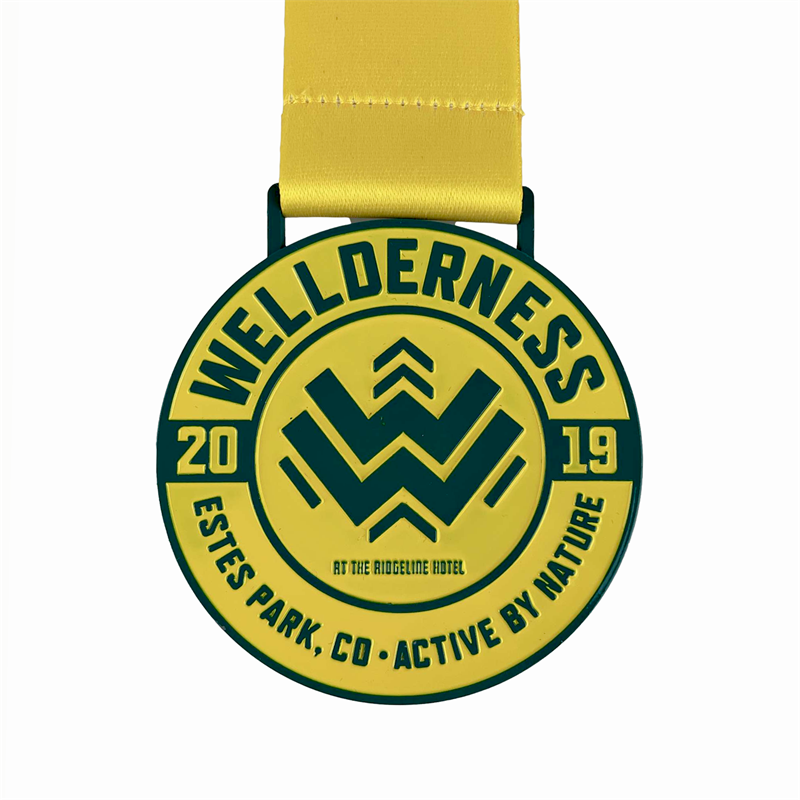รางวัล 3D Gold Metal Award Marathon Running Sport Medal Medal เหรียญ UV พิมพ์เหรียญพิมพ์