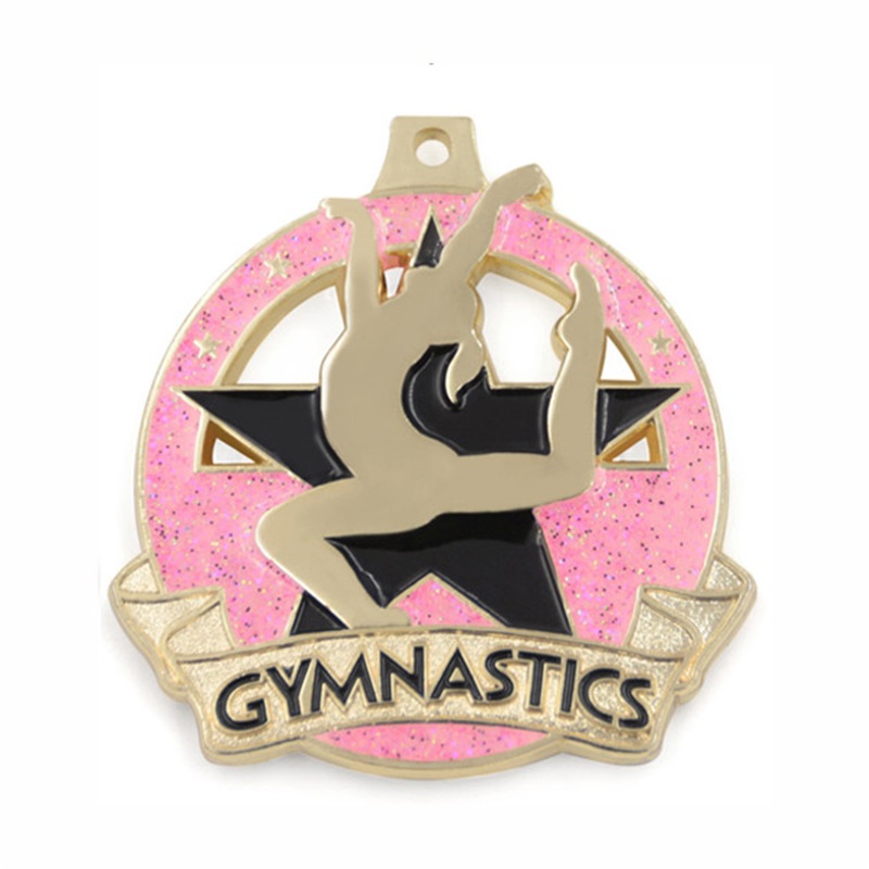 Gag 18K Gold Plated Medallion Medallion Rhythmic Gymnastics Medal Medal