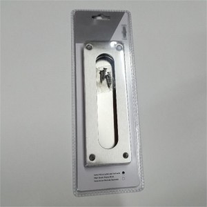 7.09 นิ้วการล้างนิ้วดึงนิ้วสำหรับประตูตู้เสื้อผ้าประตูกระเป๋า, มือจับประตูโรงนาเลื่อน, แปรงสแตนเลสประตูสี่เหลี่ยมดึงฮาร์ดแว...