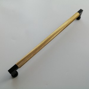 SSP061 ประตูงานหนักดึงมือจับตู้ knurled, ตู้ทองเหลืองแข็งจัดการฮาร์ดแวร์ตู้