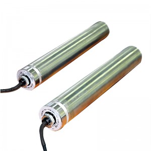 ตรงผ่าน 50/60 ลูกกลิ้งไฟฟ้าขนาดเล็ก DC brushless 24V มอเตอร์ชุบสังกะสี 220V 380V ลูกกลิ้งสแตนเลส