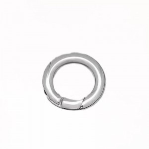 Openable O-Ring Trigger Round Snap Carabiner Spring Ring Round Round Ring Ring Wallet Metal Keychain