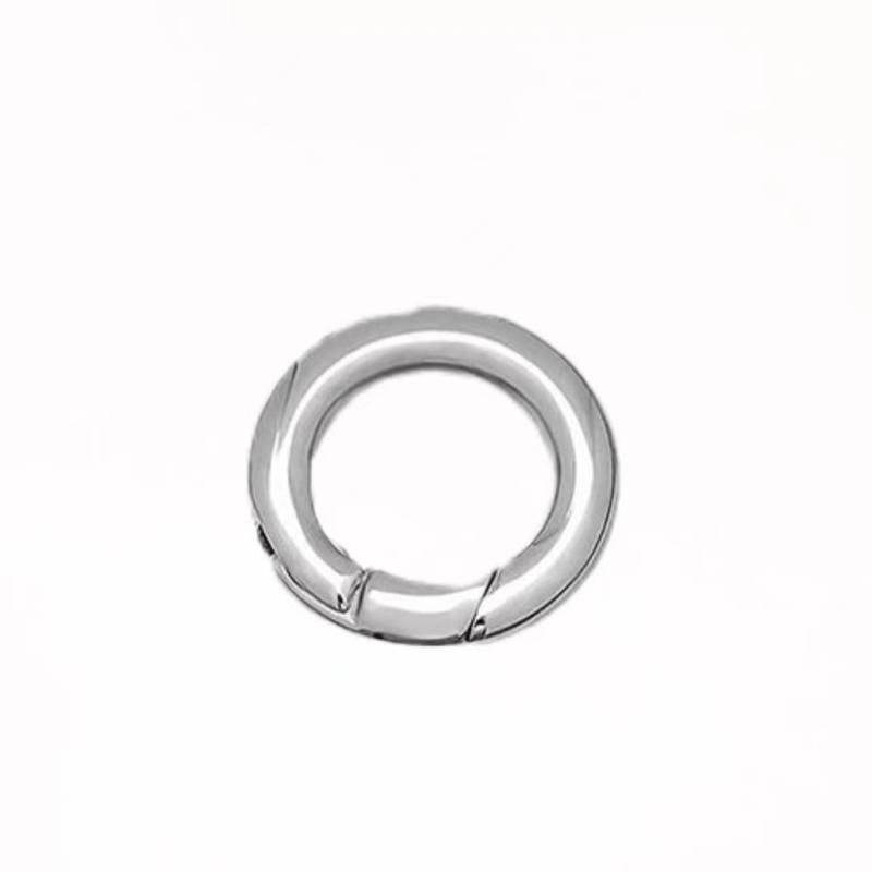 Openable O-Ring Trigger Round Snap Carabiner Spring Ring Round Round Ring Ring Wallet Metal Keychain