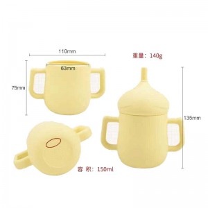 Food Silicone Baby Fstraw Cups เด็กเด็กวัยหัดเดินเด็กดื่ม BPA ฟรีซิลิโคนขนมขบเคี้ยวถ้วยเล็ก ๆ