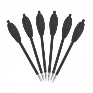 Elongarrow 119612-04 Bolts Pistol Crossbow กับ 2pcs Black Color Arrow Vane