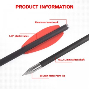 Elongarrow 119612-05 16 ซม. ปืนพกสลักเกลียวสลักเกลียวลูกศรคาร์บอนลูกศรด้วยใบพัดสีแดง 2pcs