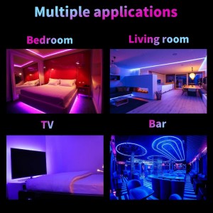 12V Smart Control Decoration กันน้ำกันน้ำ SMD 5050 LED RGB Strip Lights