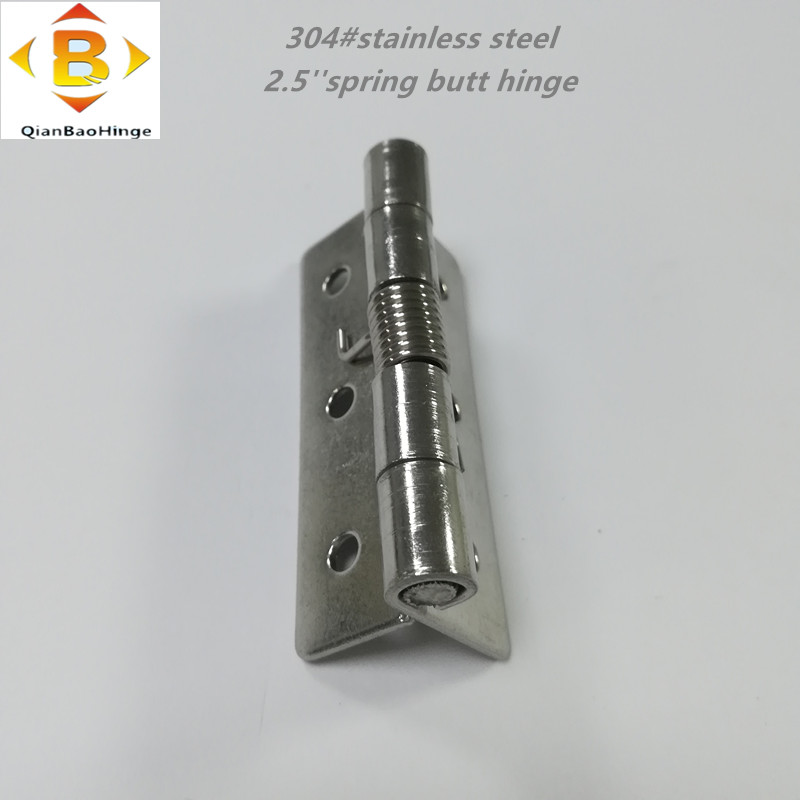 304#stainless สปริงสปริงบานพับประตูใกล้บานพับประตูไม้สปริงบานพับบานพับรีบาวด์อัตโนมัติ