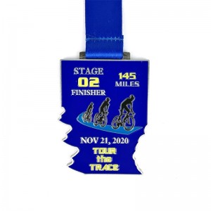 ใหม่ Custom Metal 3D Cycle Series Medal Race Medal