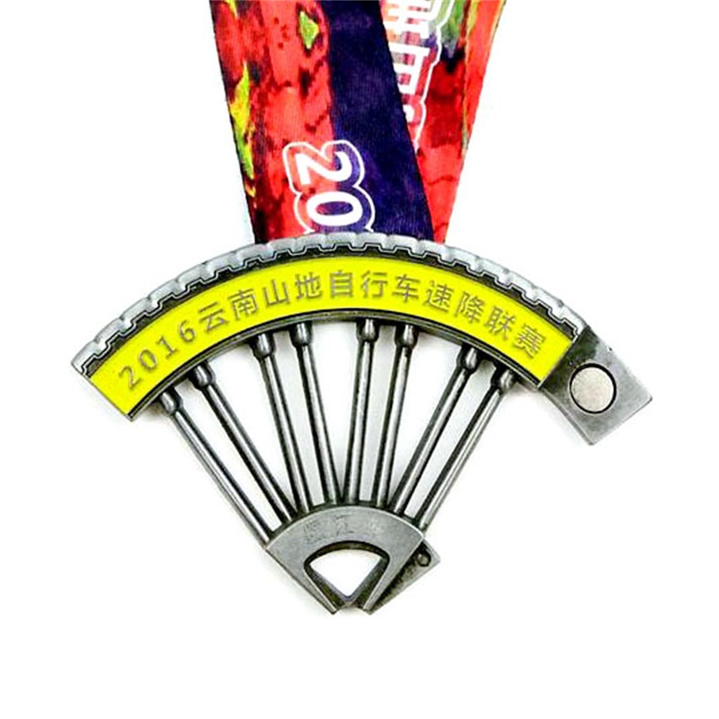 Custom 3d Die Cast Cycling Mountain Bike Race Bicycle Sport Medal